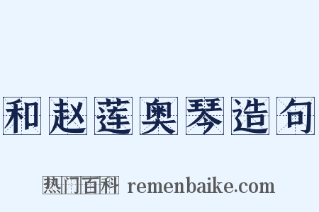 和赵莲奥琴造句是什么意思的图片